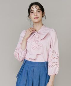 Maglie le cassetto / マーリエ ル カセット シャツ・ブラウス | 《大きいサイズ》ボーラーレースブラウス