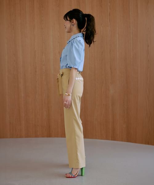 Maglie le cassetto / マーリエ ル カセット その他パンツ | 《M Maglie le cassetto×冨張愛》フラワーレース美シルエットストレートパンツ | 詳細3