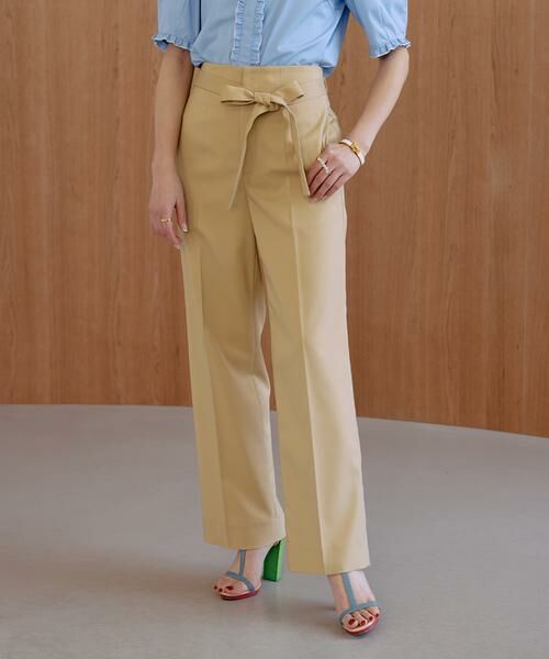 Maglie le cassetto / マーリエ ル カセット その他パンツ | 《大きいサイズ》フラワーレース美シルエットストレートパンツ《M Maglie le cassetto×冨張愛》 | 詳細10