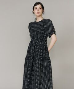 Maglie le cassetto / マーリエ ル カセット ミニ丈・ひざ丈ワンピース | ドットティアードワンピース