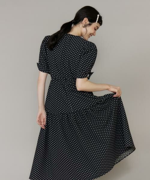 Maglie le cassetto / マーリエ ル カセット ミニ丈・ひざ丈ワンピース | ドットティアードワンピース | 詳細10