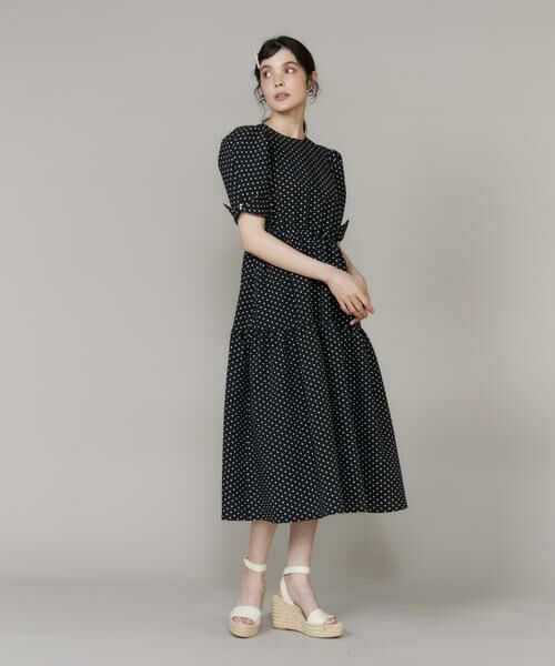 Maglie le cassetto / マーリエ ル カセット ミニ丈・ひざ丈ワンピース | ドットティアードワンピース | 詳細3