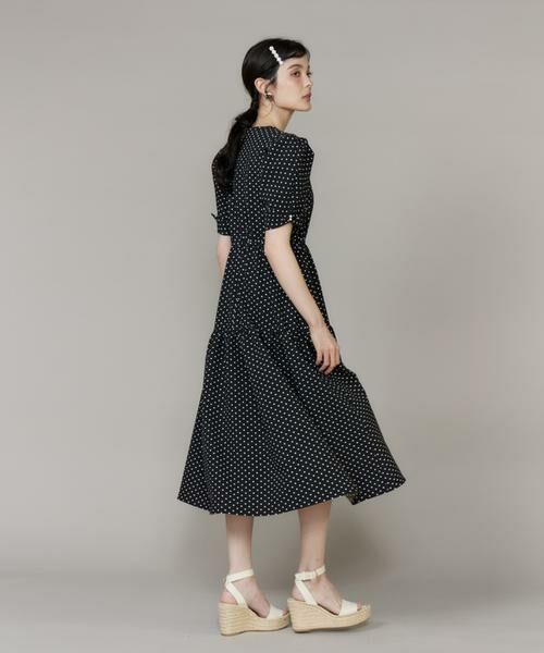 Maglie le cassetto / マーリエ ル カセット ミニ丈・ひざ丈ワンピース | ドットティアードワンピース | 詳細4