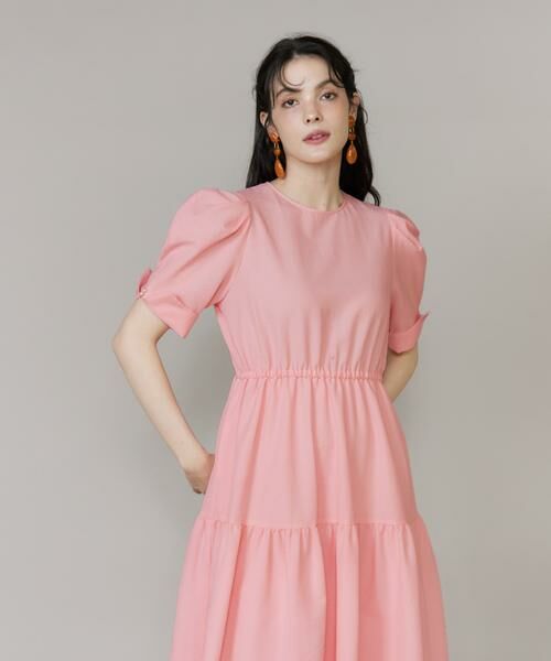 Maglie le cassetto / マーリエ ル カセット ミニ丈・ひざ丈ワンピース | 《大きいサイズ》ティアードワンピース | 詳細9