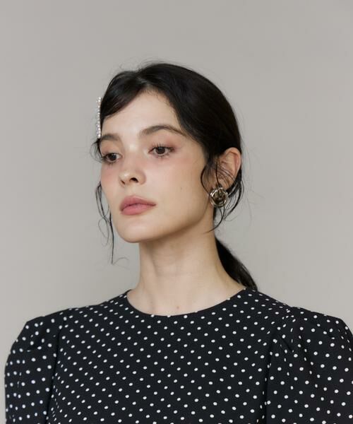 Maglie le cassetto / マーリエ ル カセット ミニ丈・ひざ丈ワンピース | 《大きいサイズ》ドットティアードワンピース | 詳細13