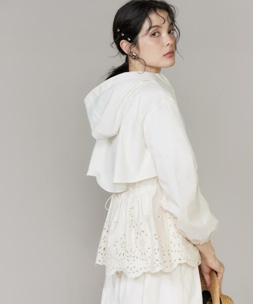 Maglie le cassetto / マーリエ ル カセット その他アウター | 《M Maglie le cassetto》ラッシュガードレースブルゾン（アイボリー2）