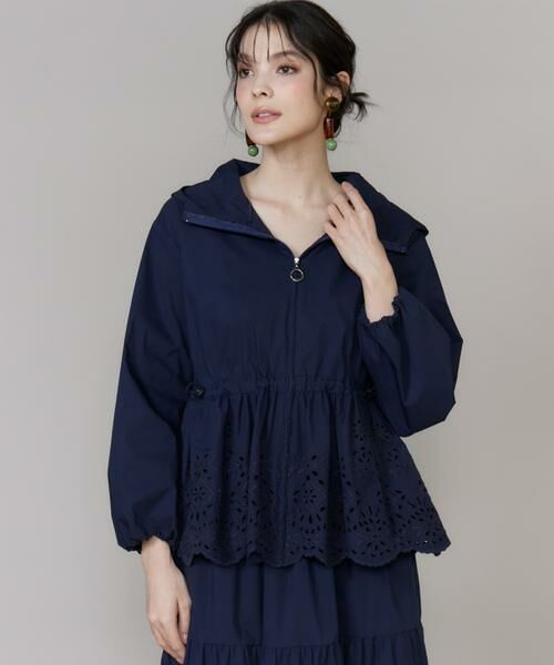 Maglie le cassetto / マーリエ ル カセット その他アウター | 《M Maglie le cassetto》ラッシュガードレースブルゾン（ネイビー）