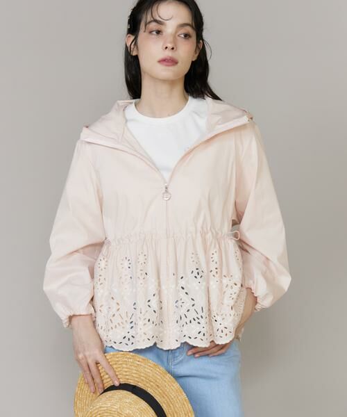 Maglie le cassetto / マーリエ ル カセット その他アウター | 《大きいサイズ》ラッシュガードレースブルゾン《M Maglie le cassetto》（ピンク1）