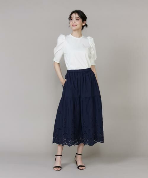 Maglie le cassetto / マーリエ ル カセット ロング・マキシ丈スカート | 《M Maglie le cassetto》ラッシュガードレーススカート | 詳細10