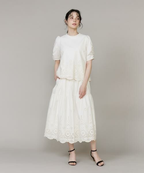 Maglie le cassetto / マーリエ ル カセット ロング・マキシ丈スカート | 《M Maglie le cassetto》ラッシュガードレーススカート | 詳細5