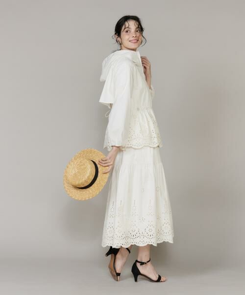 Maglie le cassetto / マーリエ ル カセット ロング・マキシ丈スカート | 《M Maglie le cassetto》ラッシュガードレーススカート | 詳細9