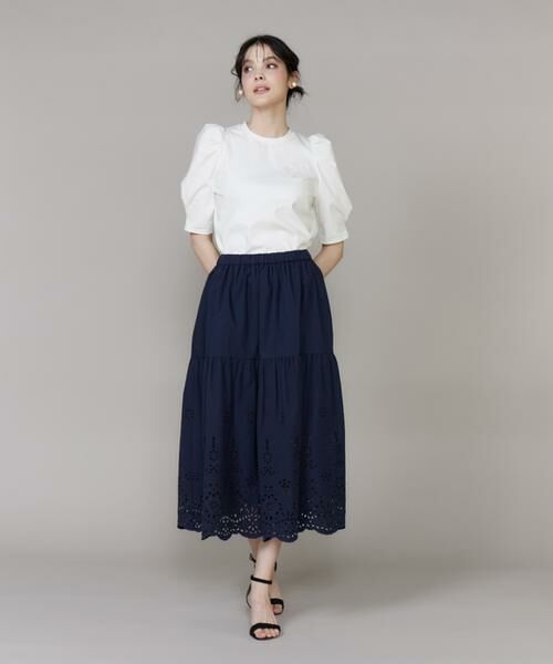 Maglie le cassetto / マーリエ ル カセット ミニ・ひざ丈スカート | 《プラスサイズ》ラッシュガードレーススカート《M Maglie le cassetto》 | 詳細3