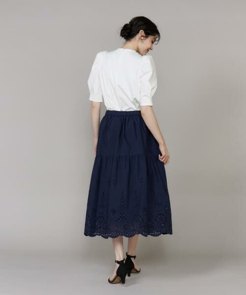 Maglie le cassetto / マーリエ ル カセット ミニ・ひざ丈スカート | 《プラスサイズ》ラッシュガードレーススカート《M Maglie le cassetto》 | 詳細4