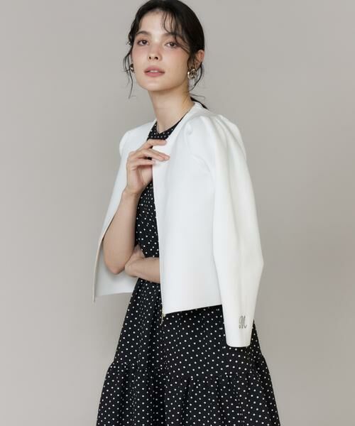 Maglie le cassetto / マーリエ ル カセット カーディガン・ボレロ | ロゴ刺繍ジップカーディガン | 詳細1