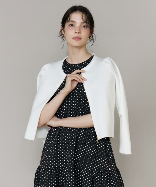 Maglie le cassetto / マーリエ ル カセット カーディガン・ボレロ | ロゴ刺繍ジップカーディガン | 詳細11