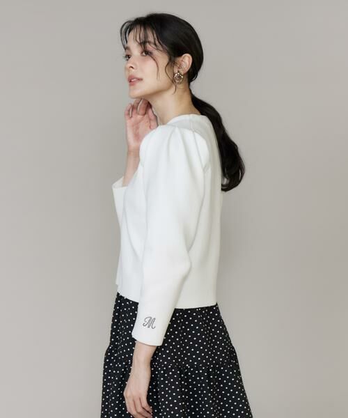 Maglie le cassetto / マーリエ ル カセット カーディガン・ボレロ | ロゴ刺繍ジップカーディガン | 詳細13