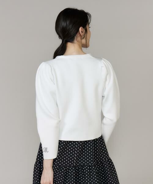 Maglie le cassetto / マーリエ ル カセット カーディガン・ボレロ | ロゴ刺繍ジップカーディガン | 詳細14