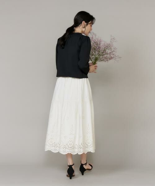 Maglie le cassetto / マーリエ ル カセット カーディガン・ボレロ | ロゴ刺繍ジップカーディガン | 詳細8