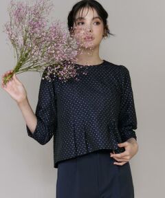 Maglie le cassetto / マーリエ ル カセット シャツ・ブラウス | ラメドットジャガードブラウス