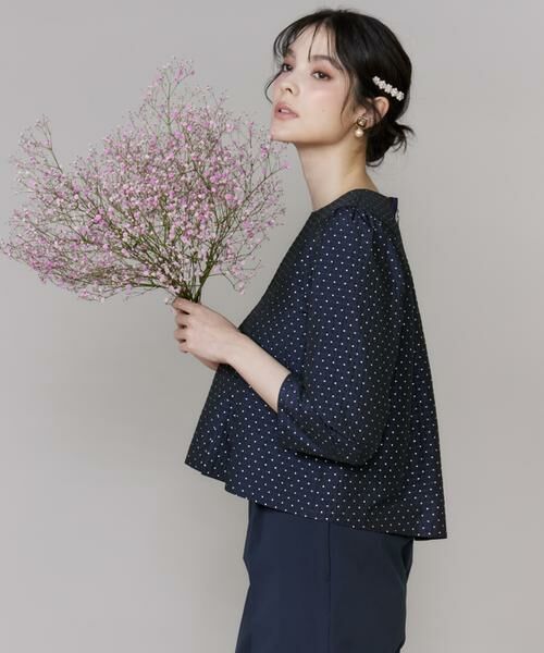 Maglie le cassetto / マーリエ ル カセット シャツ・ブラウス | ラメドットジャガードブラウス | 詳細10