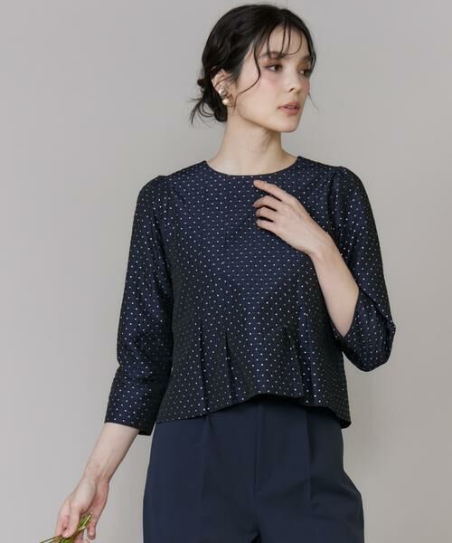 Maglie le cassetto / マーリエ ル カセット シャツ・ブラウス | ラメドットジャガードブラウス | 詳細9