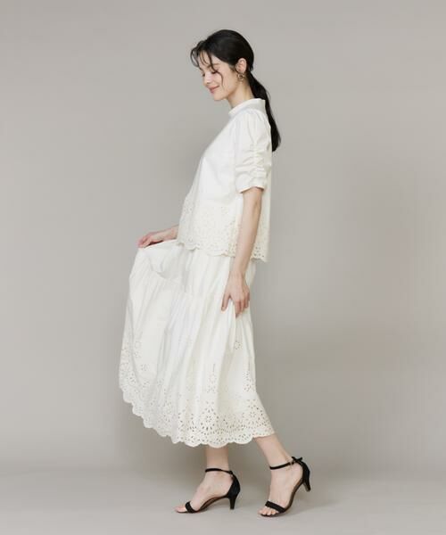 Maglie le cassetto / マーリエ ル カセット シャツ・ブラウス | 《プラスサイズ》ラッシュガードレースブラウス 《M Maglie le cassetto》 | 詳細3