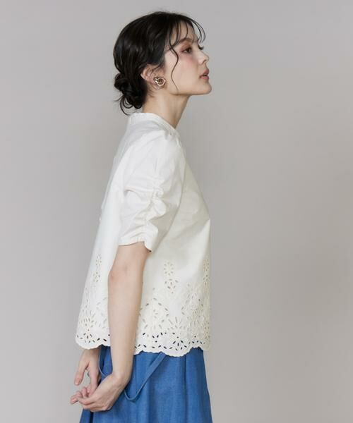 Maglie le cassetto / マーリエ ル カセット シャツ・ブラウス | 《プラスサイズ》ラッシュガードレースブラウス 《M Maglie le cassetto》 | 詳細9