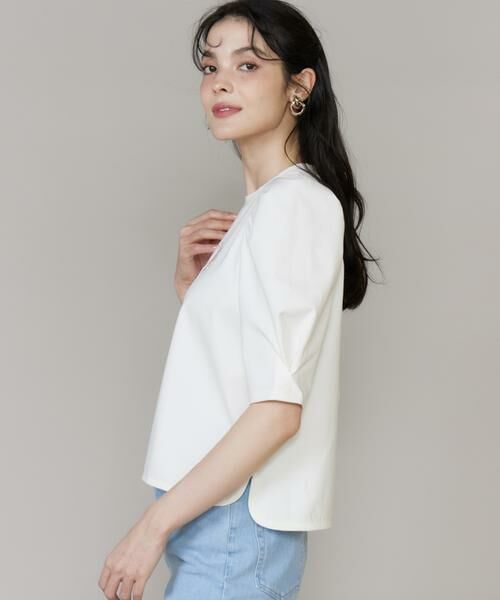 Maglie le cassetto / マーリエ ル カセット Tシャツ | ロゴ刺繍ボリューム袖カットソー | 詳細11
