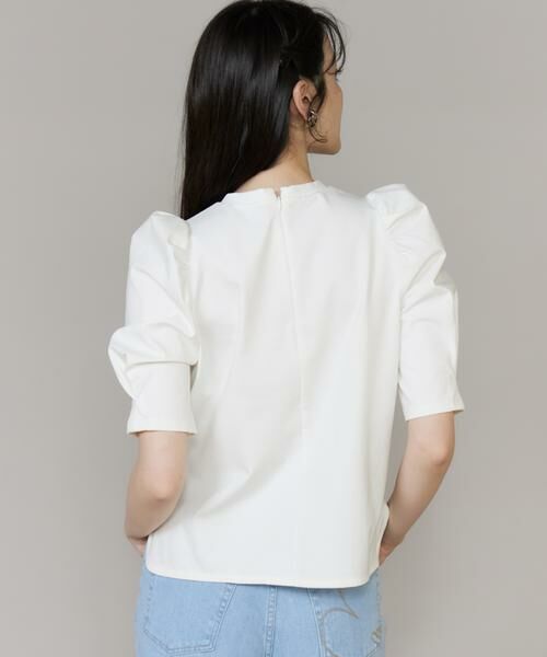 Maglie le cassetto / マーリエ ル カセット Tシャツ | ロゴ刺繍ボリューム袖カットソー | 詳細12