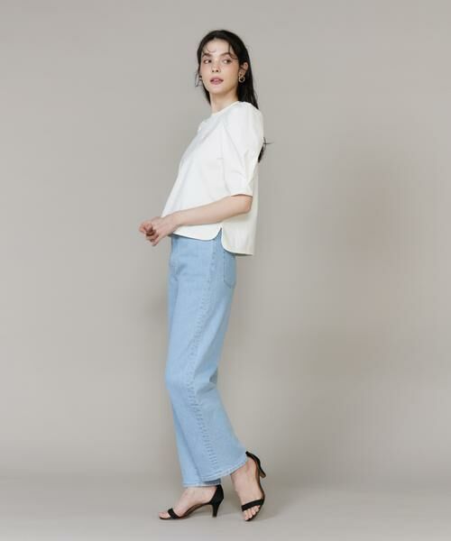 Maglie le cassetto / マーリエ ル カセット Tシャツ | ロゴ刺繍ボリューム袖カットソー | 詳細4