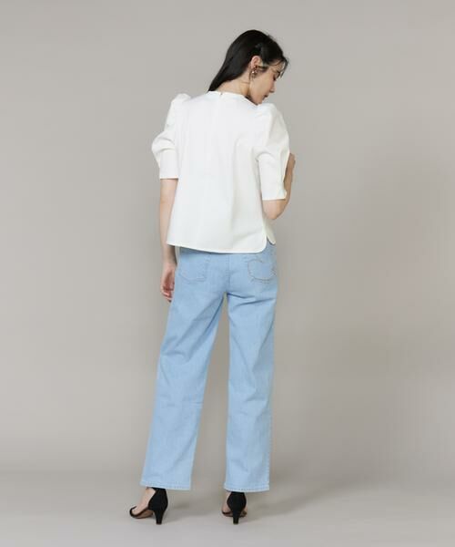 Maglie le cassetto / マーリエ ル カセット Tシャツ | ロゴ刺繍ボリューム袖カットソー | 詳細5