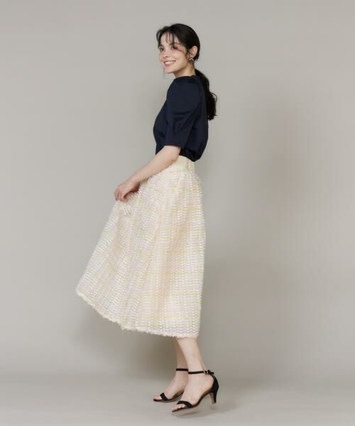 Maglie le cassetto / マーリエ ル カセット Tシャツ | ロゴ刺繍ボリューム袖カットソー | 詳細8