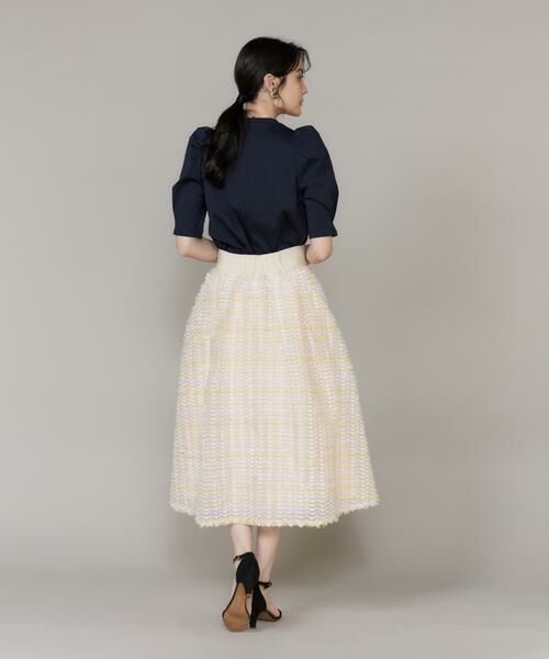 Maglie le cassetto / マーリエ ル カセット Tシャツ | ロゴ刺繍ボリューム袖カットソー | 詳細9