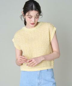 Maglie le cassetto / マーリエ ル カセット ニット・セーター | 2WAYラメツイードニット
