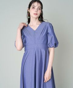 Maglie le cassetto / マーリエ ル カセット ミニ丈・ひざ丈ワンピース | Vネックフレアワンピース
