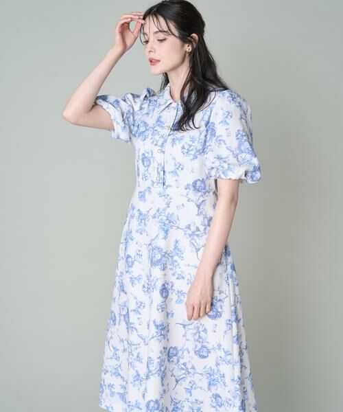 Maglie le cassetto / マーリエ ル カセット ミニ丈・ひざ丈ワンピース | 《大きいサイズ》トワルドジュイ風ワンピース《M Maglie le cassetto》 | 詳細6
