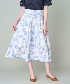 《大きいサイズ》トワルドジュイ風タックスカート《M Maglie le cassetto》