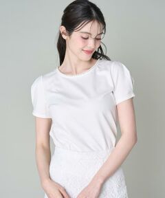 Maglie le cassetto / マーリエ ル カセット Tシャツ | 衿パールコンパクトTシャツ