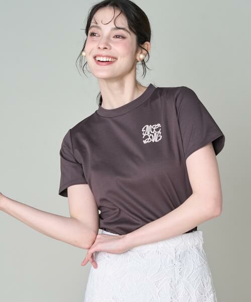 Maglie le cassetto / マーリエ ル カセット Tシャツ | LOVERコンパクトTシャツ（ダークブラウン4）