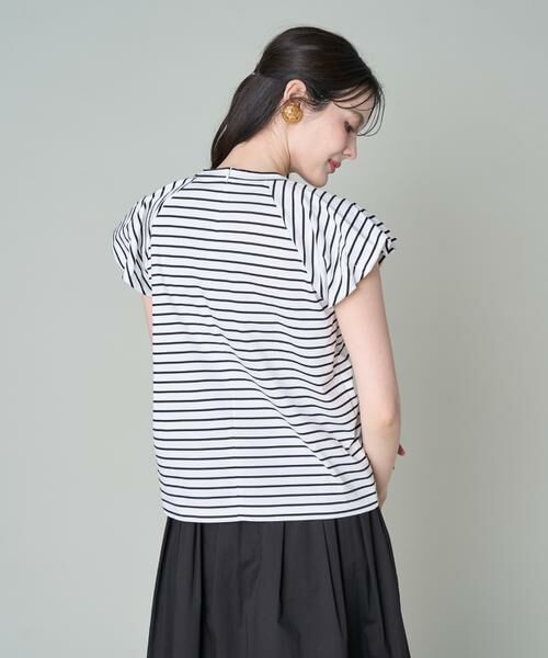 Maglie le cassetto / マーリエ ル カセット カットソー | 《大きいサイズ》 フラワーバルーンスリーブTシャツ | 詳細8