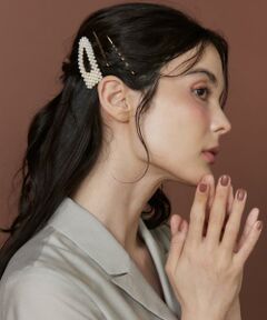 Maglie le cassetto / マーリエ ル カセット カチューシャ・カチューム・その他 | パール×ゴールド アソートヘアピン3点セット｜さっと重ねて上品に華やぐ横顔へ
