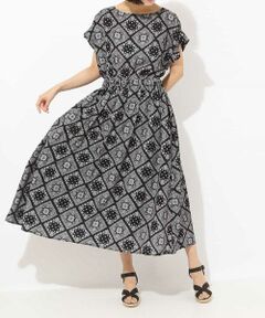 ELLE / エル ロング・マキシ丈ワンピース | プリントロングワンピース