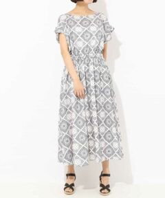 ELLE / エル ロング・マキシ丈ワンピース | プリントロングワンピース