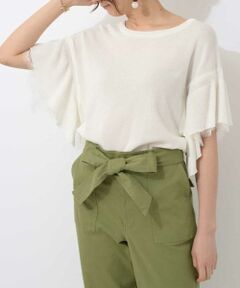 ELLE / エル ニット・セーター | ラッフルレースニット