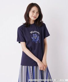 刺繍プリントTシャツ