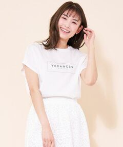 フレンチスリーブロゴTシャツ