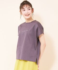 フレンチスリーブロゴTシャツ