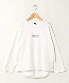 エンボスプリントロングスリーブTシャツ