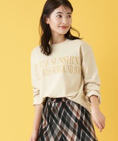 メッセージロゴ長袖Tシャツ