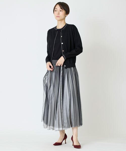 EPELER / イプリ ロング・マキシ丈スカート | サテン×チュールスカート | 詳細1